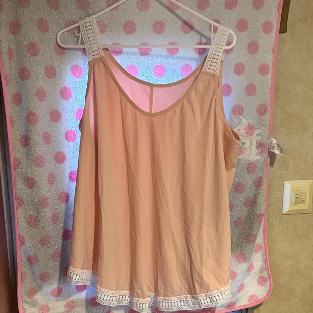Elegant Pink Sleeveless Top